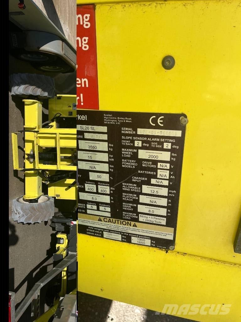 Snorkel SL 26 SL Makasli platformlar