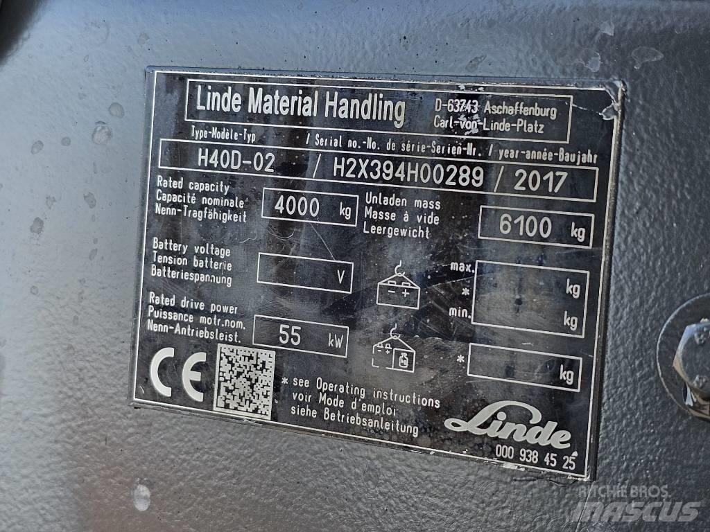 Linde H40D-02 Dizel forkliftler