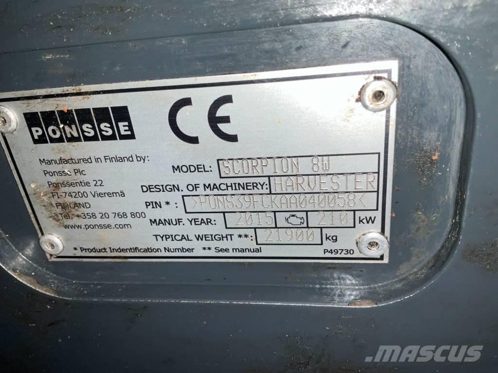 Ponsse SCORPION 8W Biçerdöverler