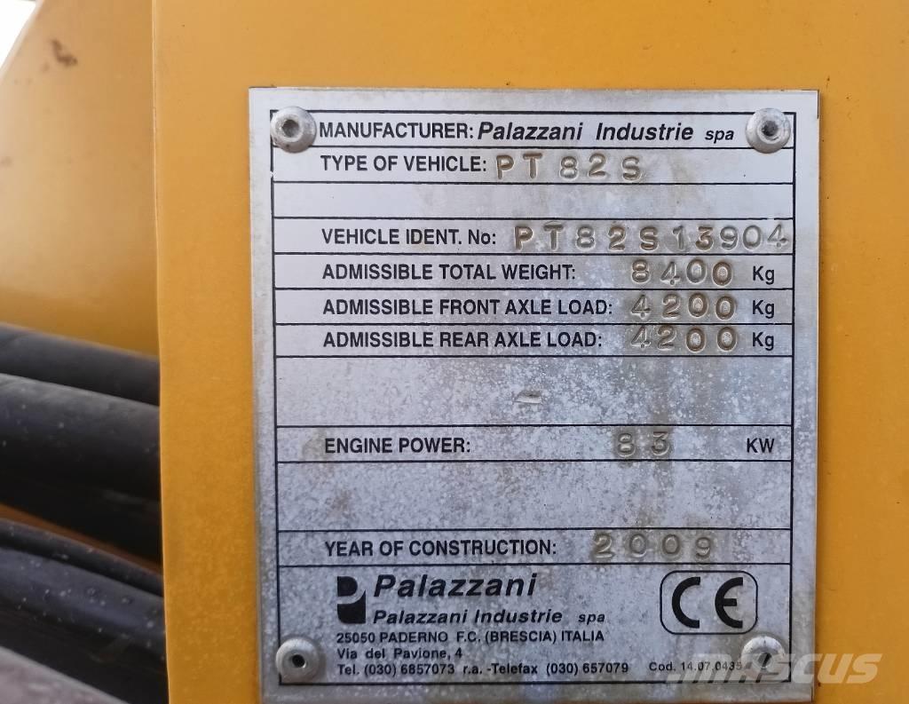 Palazzani PT82 Teleskopik tekerlekli yükleyiciler
