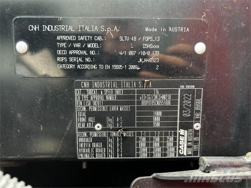 CASE Puma 185 CVX Traktörler