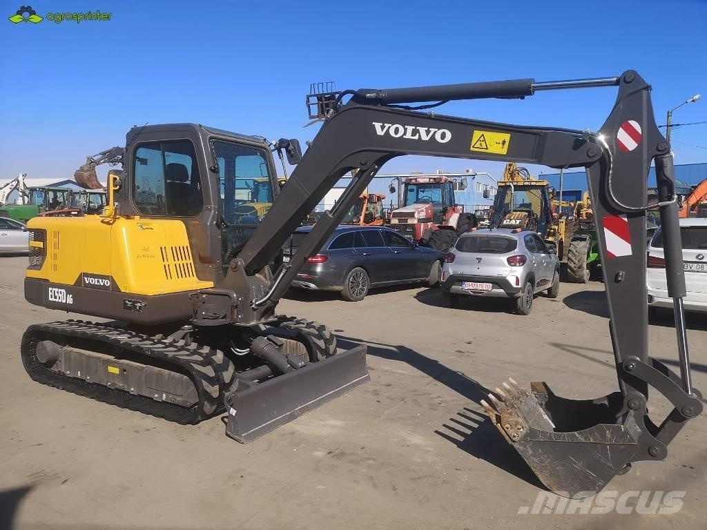 Volvo EC 55 D AG Mini ekskavatörler, 7 tona dek