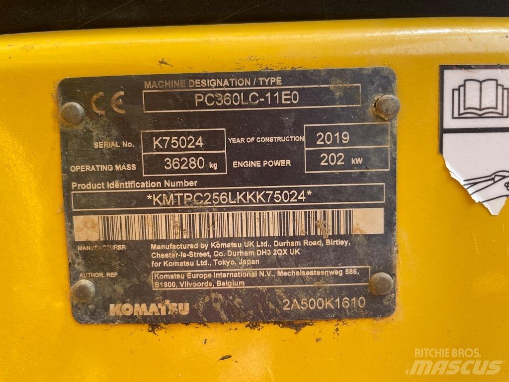 Komatsu PC 360 LC-11 Paletli ekskavatörler