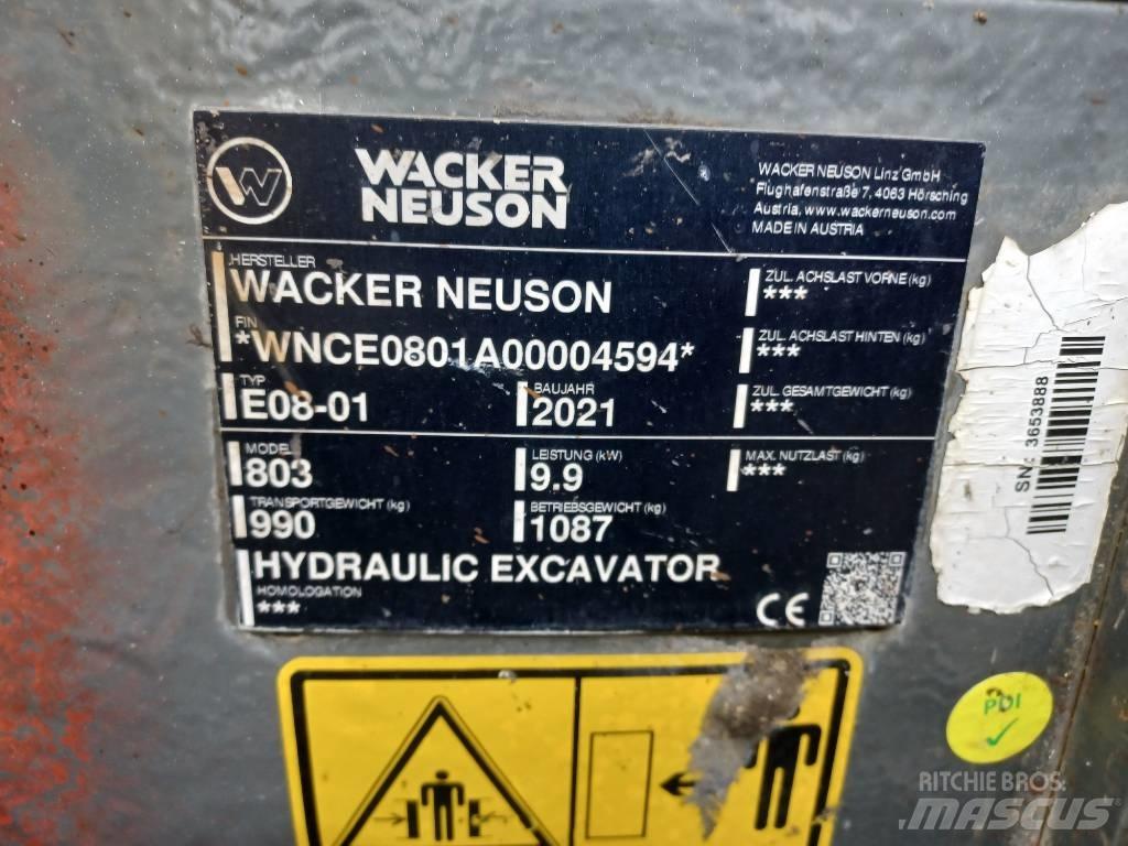 Wacker Neuson 803 Paletli ekskavatörler