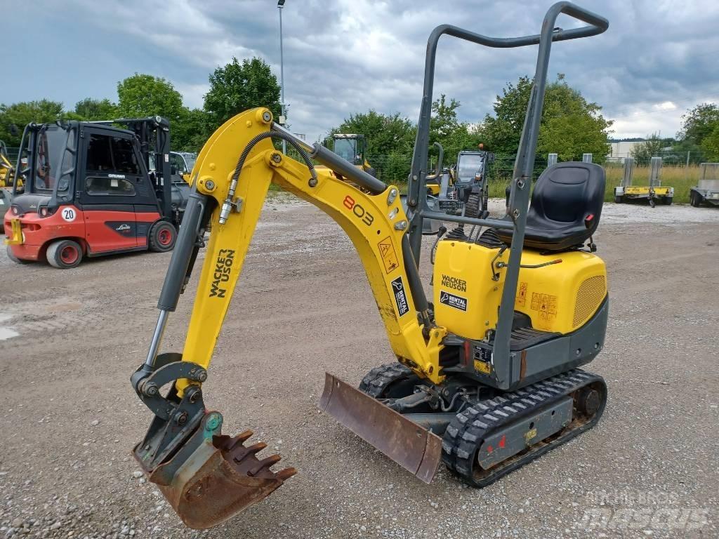 Wacker Neuson 803 Paletli ekskavatörler