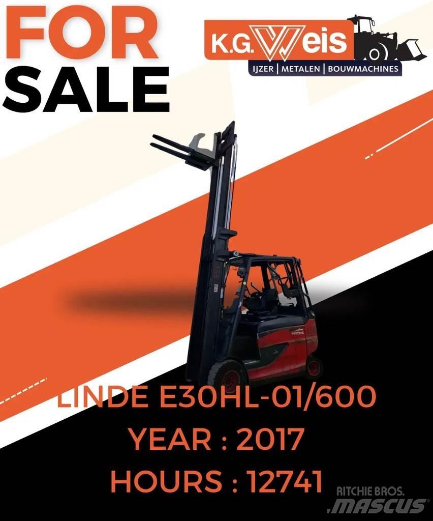 Linde E30HL01-600 Elektrikli forkliftler