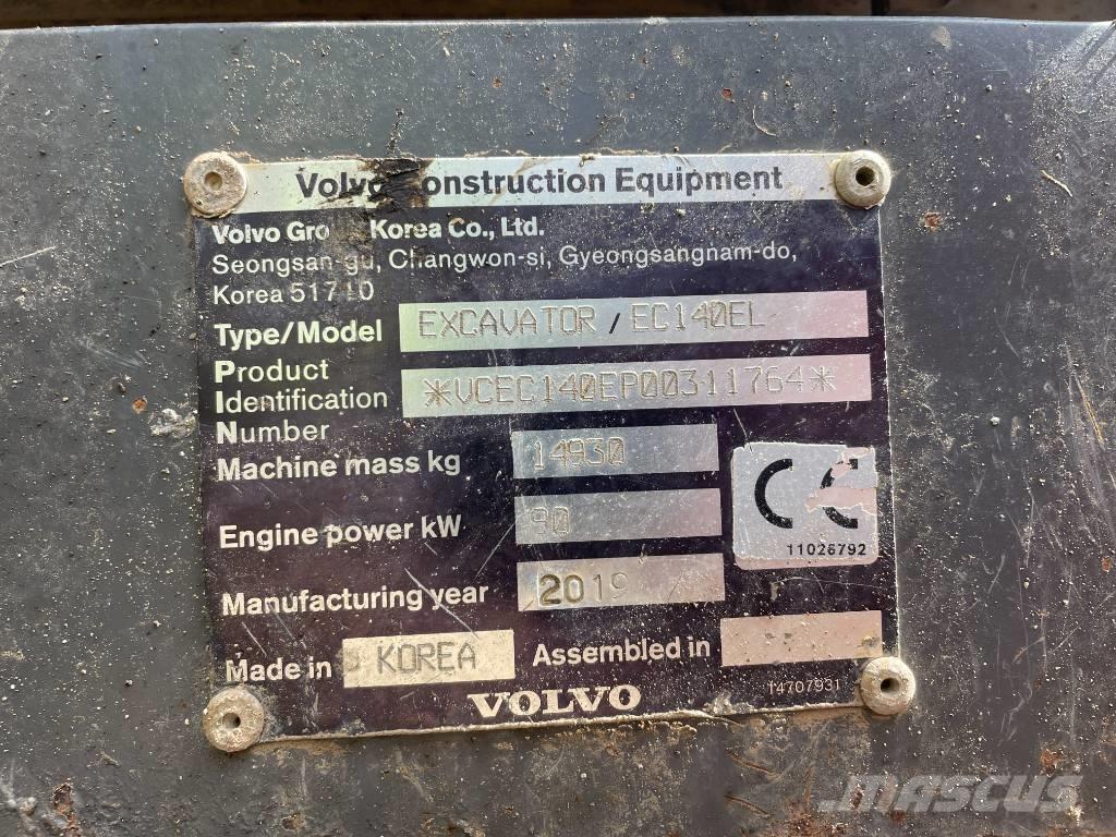 Volvo EC 140 Paletli ekskavatörler