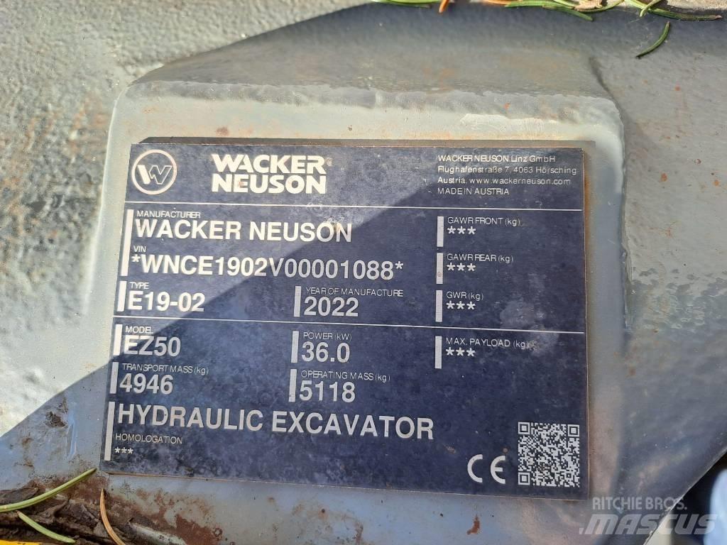 Wacker Neuson EZ50 Paletli ekskavatörler