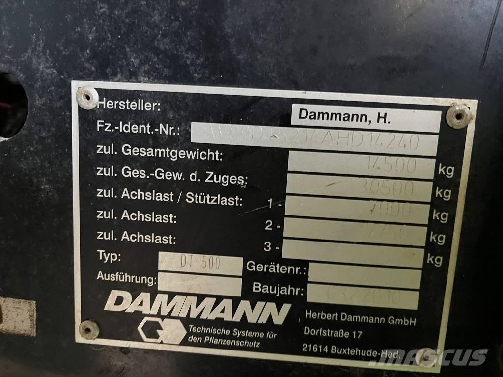 Dammann DT 500 Kendinden tahrikli pülverizatörler