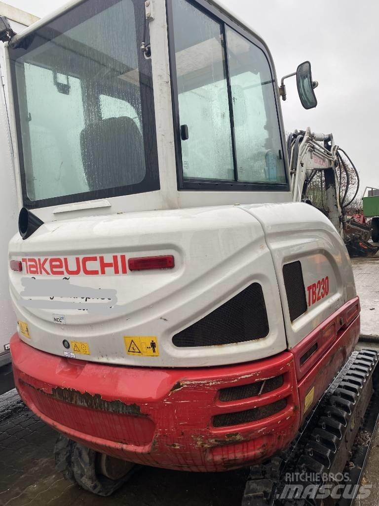 Takeuchi TB 230 Mini ekskavatörler, 7 tona dek