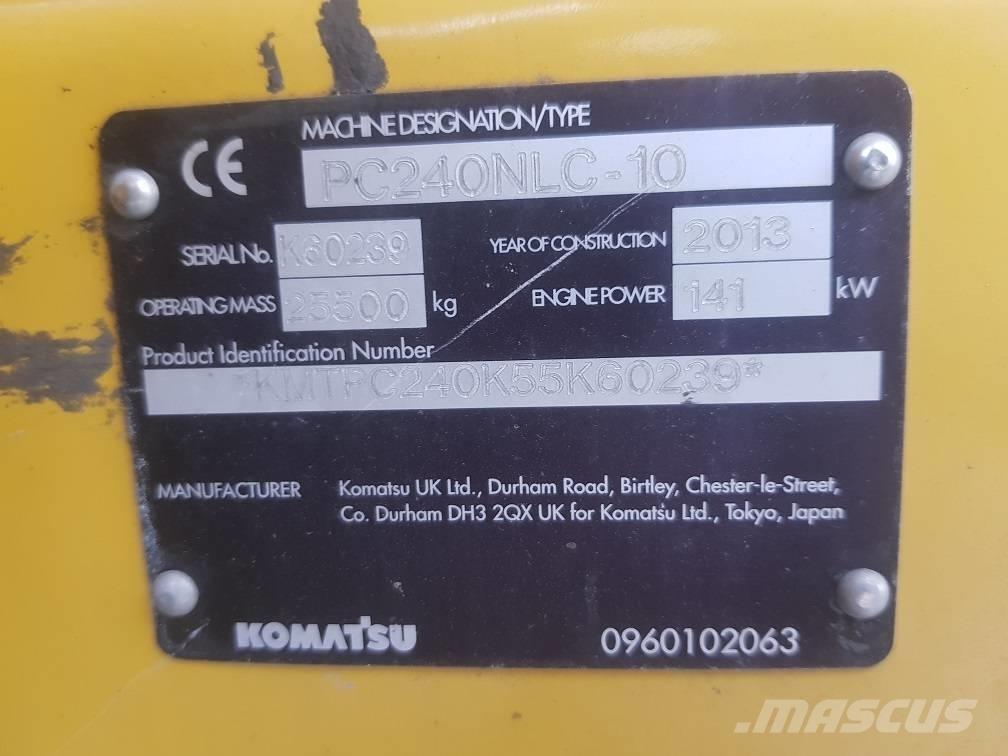 Komatsu PC240NLC-10 Paletli ekskavatörler