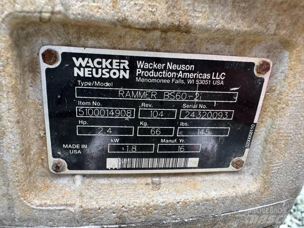 Wacker Neuson BS60-2 Sıkıştırma tokmakları