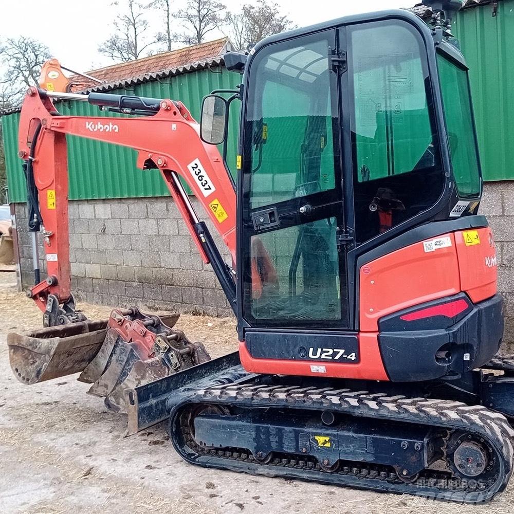 Kubota U 27-4 Mini ekskavatörler, 7 tona dek