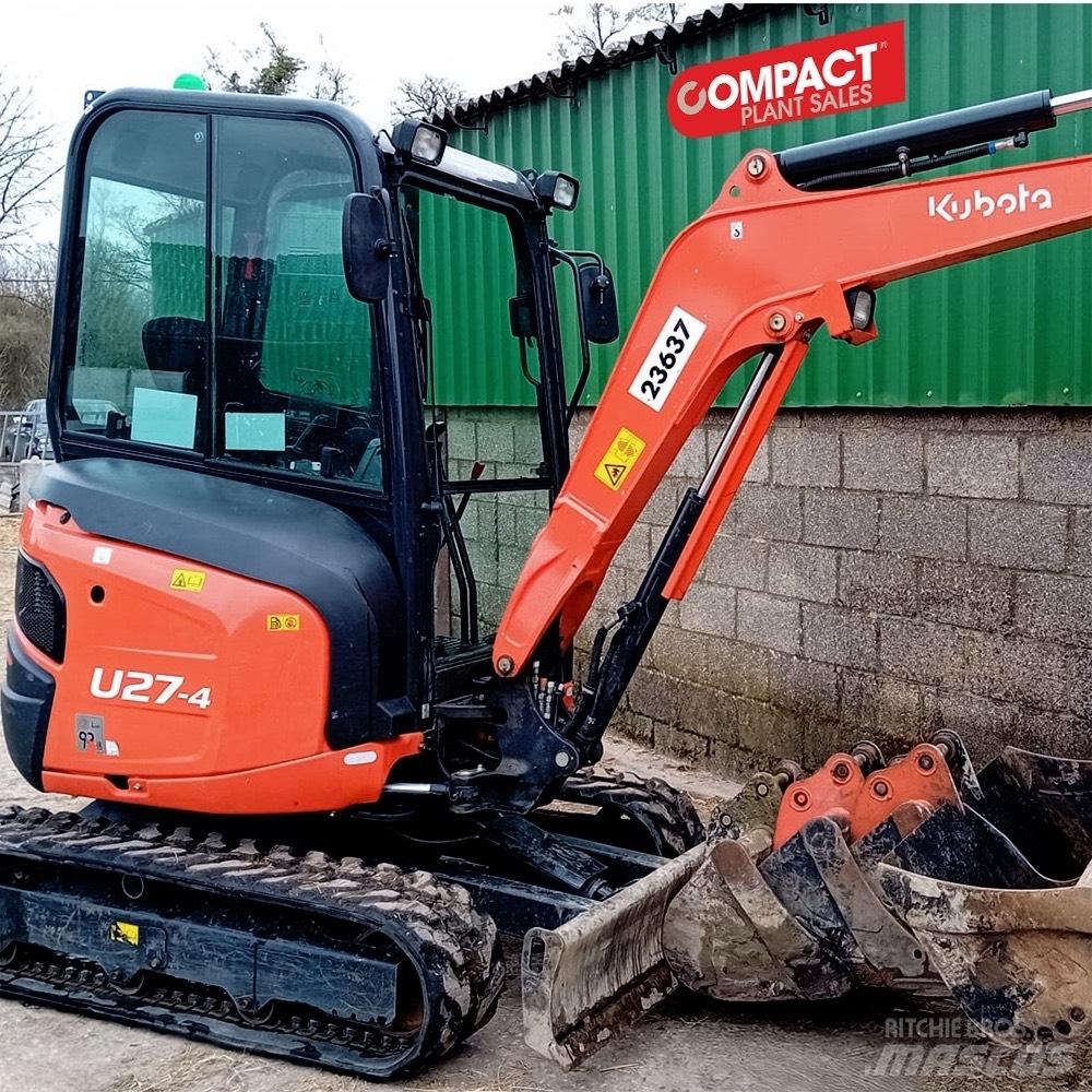 Kubota U 27-4 Mini ekskavatörler, 7 tona dek