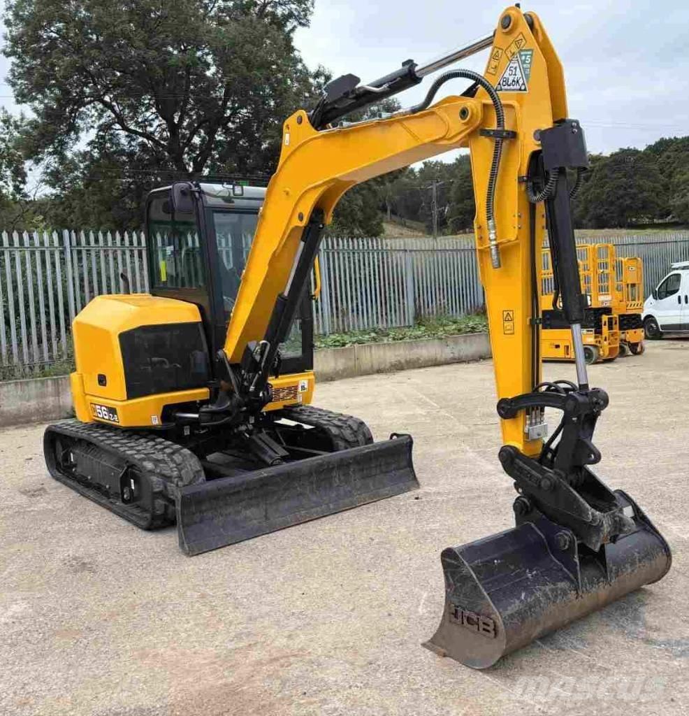 JCB 56Z-2 Plus Mini ekskavatörler, 7 tona dek