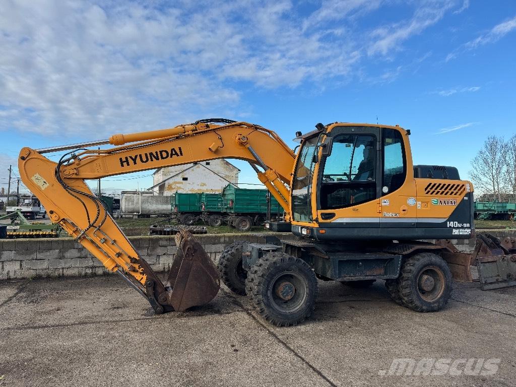 Hyundai R140W-9A Lastik tekerli ekskavatörler