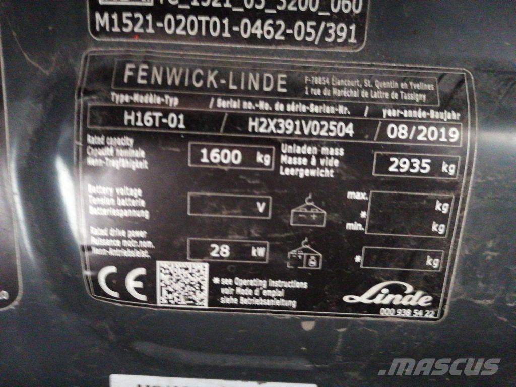Linde H16T-01 LPG'li forkliftler