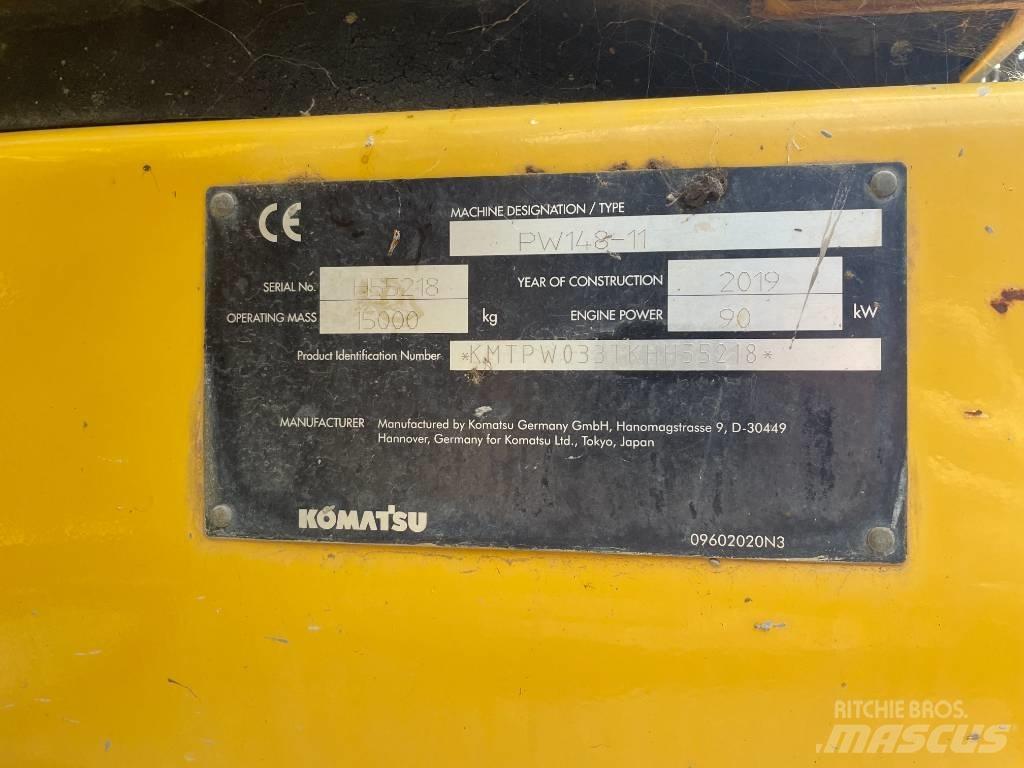 Komatsu PW 148-11 Lastik tekerli ekskavatörler