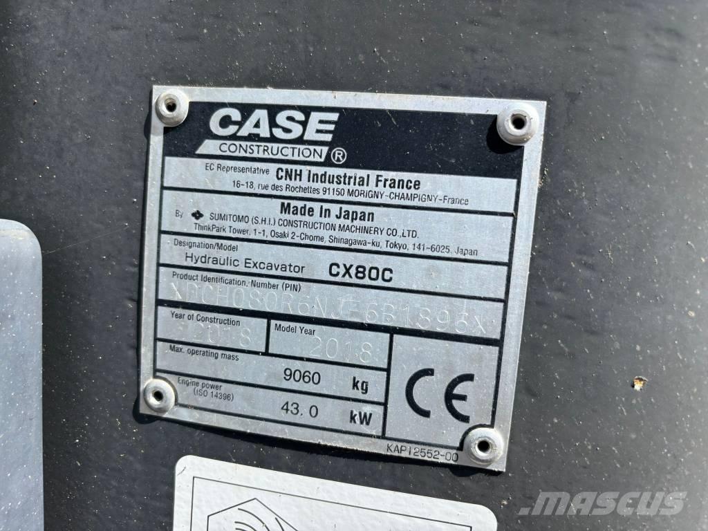 CASE CX 80 C Midi ekskavatörler 7 - 12 t