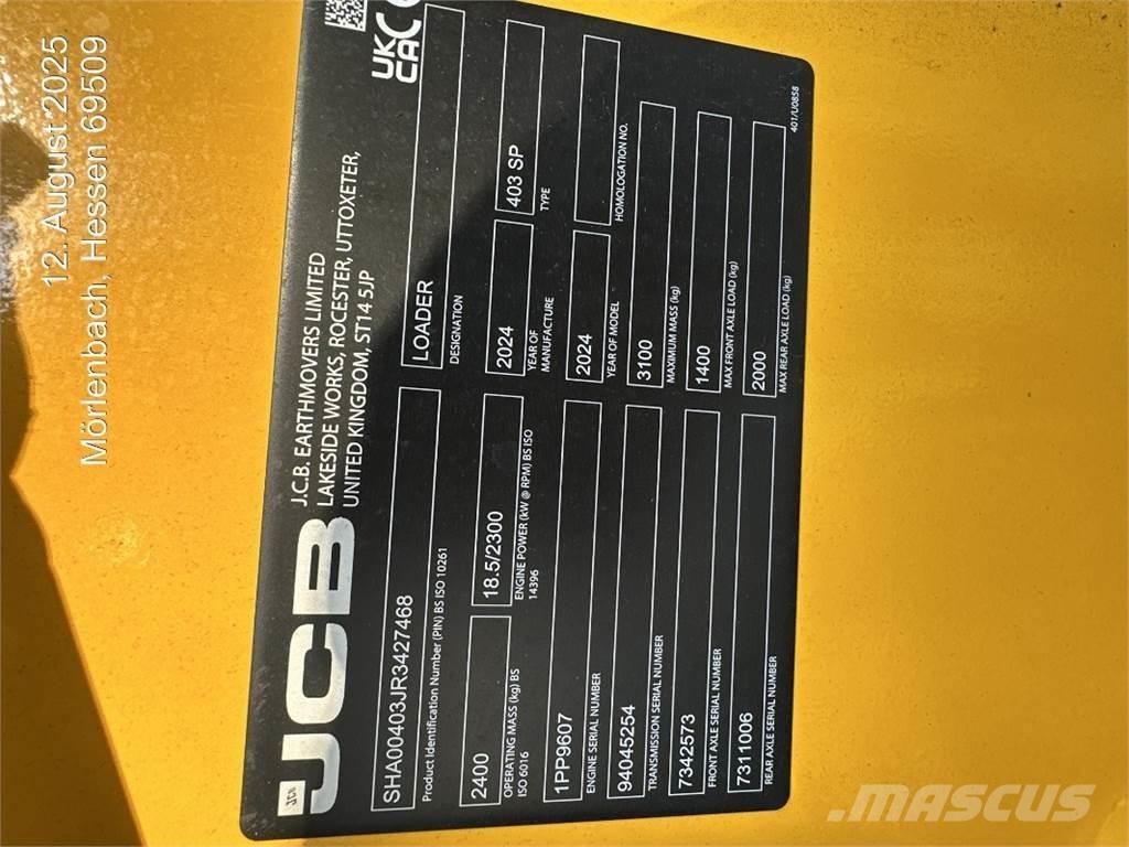 JCB 403 Tekerlekli yükleyiciler
