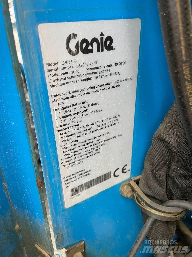 Genie GS 5390 RT Makasli platformlar