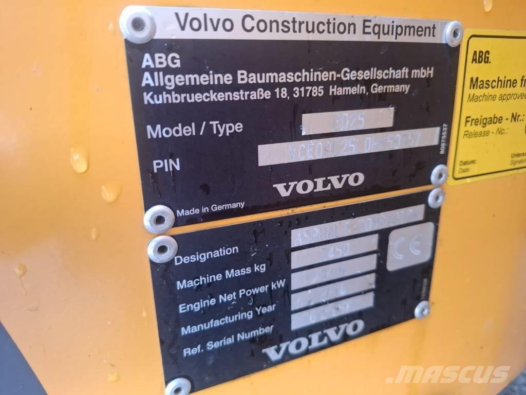 Volvo DD 25 Çift tamburlu silindirler
