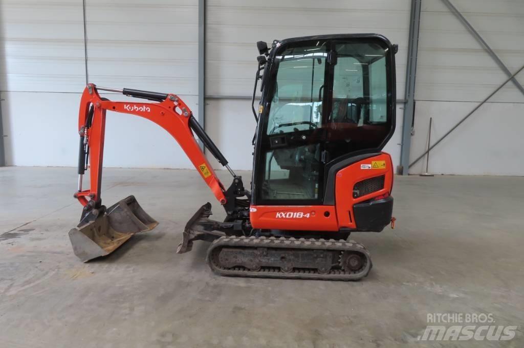 Kubota KX 018-4 Mini ekskavatörler, 7 tona dek