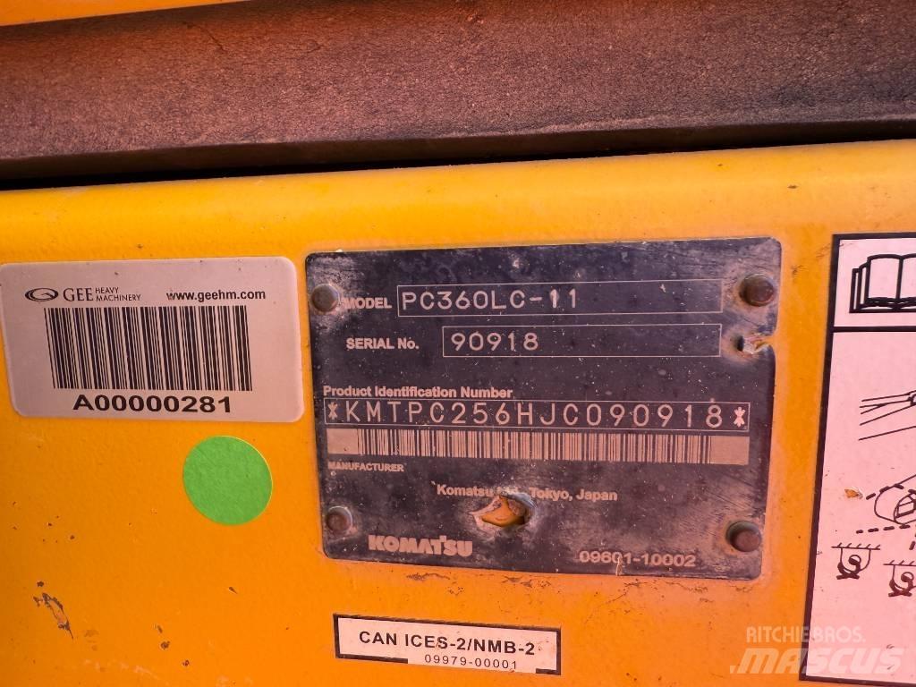 Komatsu PC360LC-11 Paletli ekskavatörler