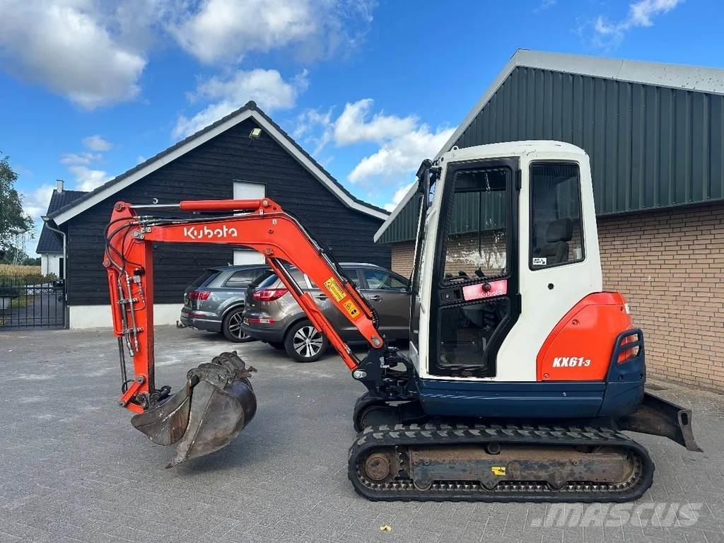 Kubota KX61-3 Mini ekskavatörler, 7 tona dek