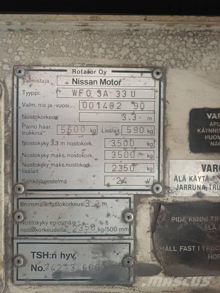 Nissan 33 U Dizel forkliftler