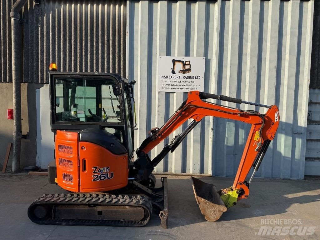 Hitachi ZX 26 Mini ekskavatörler, 7 tona dek
