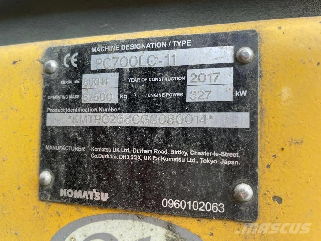 Komatsu PC700LC-11 Paletli ekskavatörler