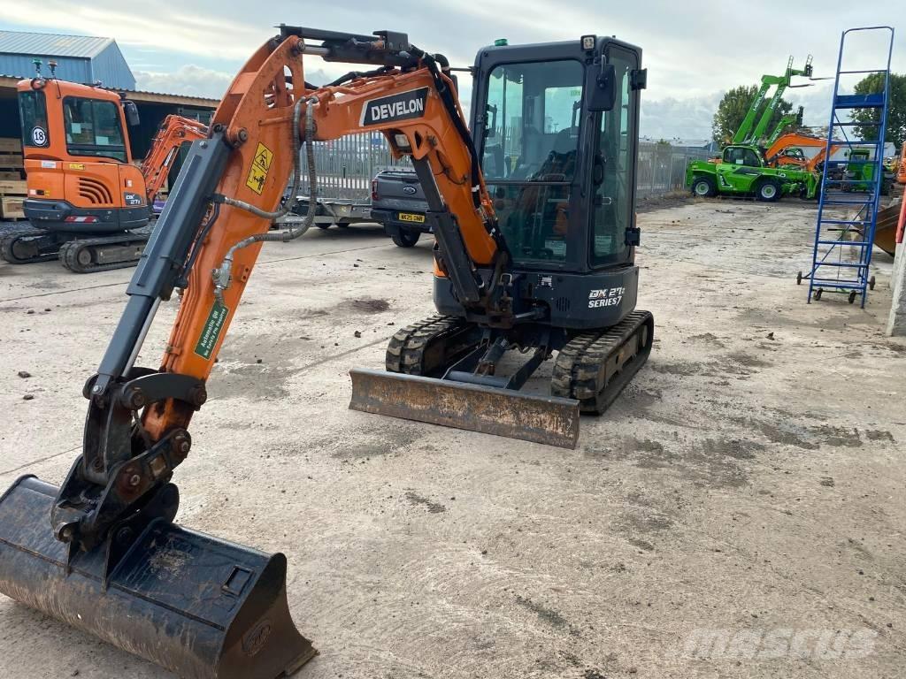 Develon DX 27 Z-7 Mini ekskavatörler, 7 tona dek