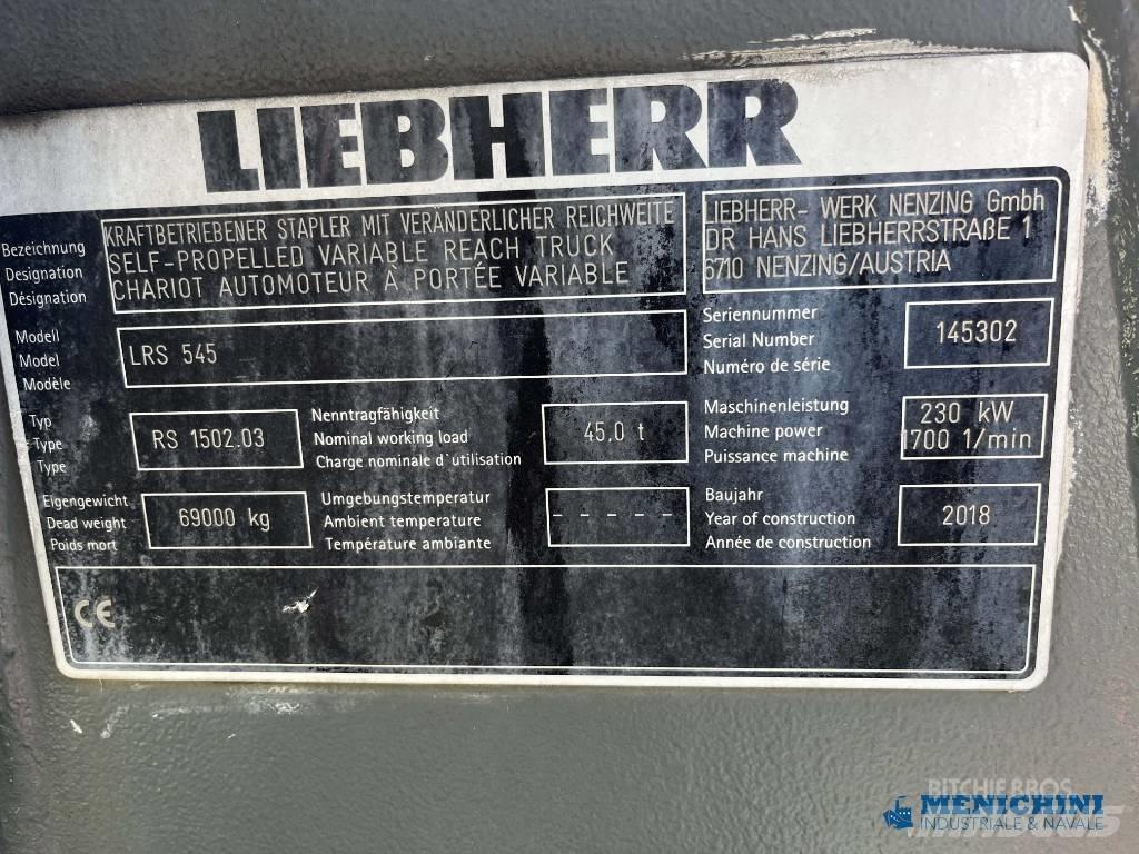 Liebherr LRS 545 Reach stacker - konteyner forkliftleri