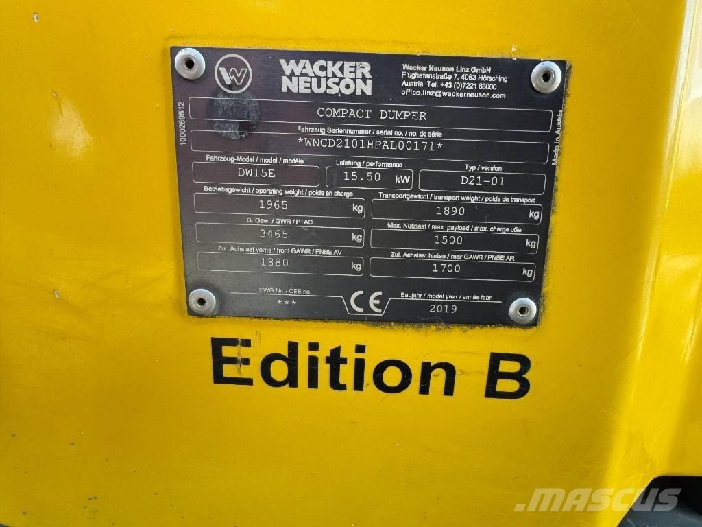 Wacker Neuson DW15e Belden kirma kamyonlar