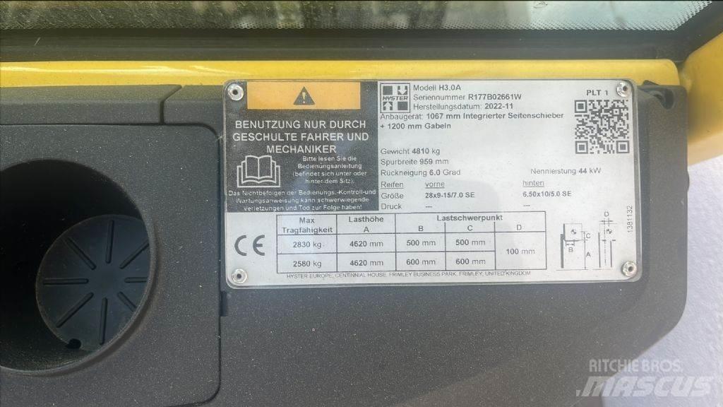 Hyster H 3.0 A Dizel forkliftler