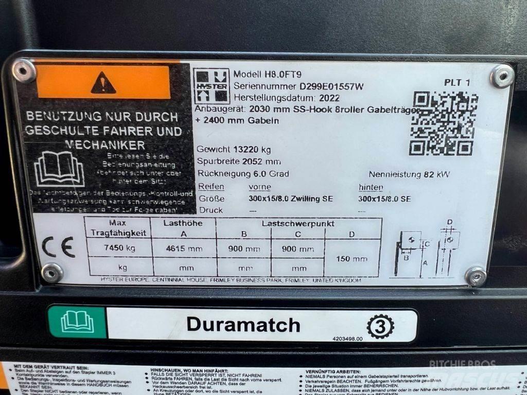 Hyster H 8.0 FT9 Dizel forkliftler