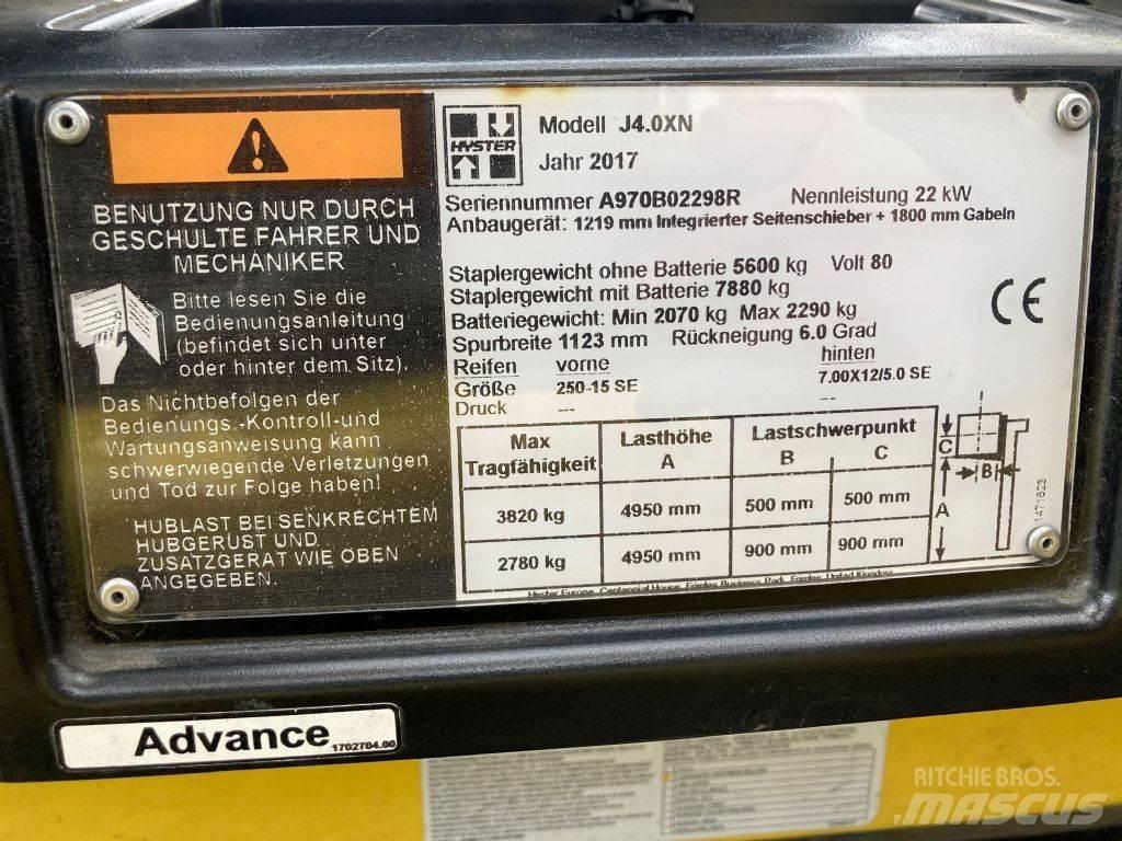 Hyster J 4.0 XN Elektrikli forkliftler