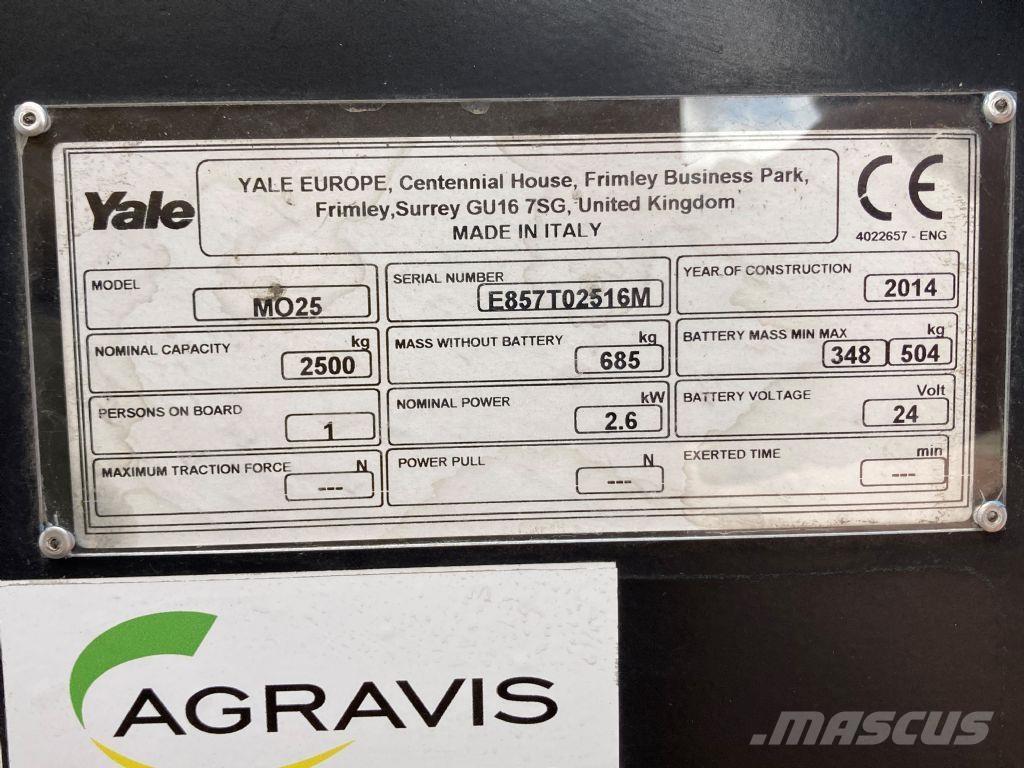 Yale MO 25 Düsük seviye siparis toplayici