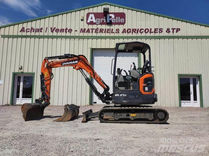 Doosan DX27Z Mini ekskavatörler, 7 tona dek