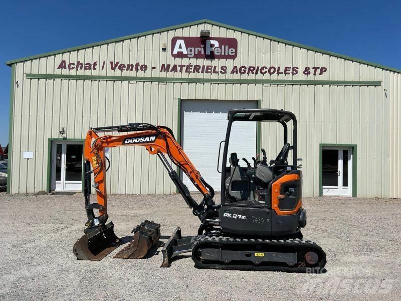 Doosan DX27Z Mini ekskavatörler, 7 tona dek