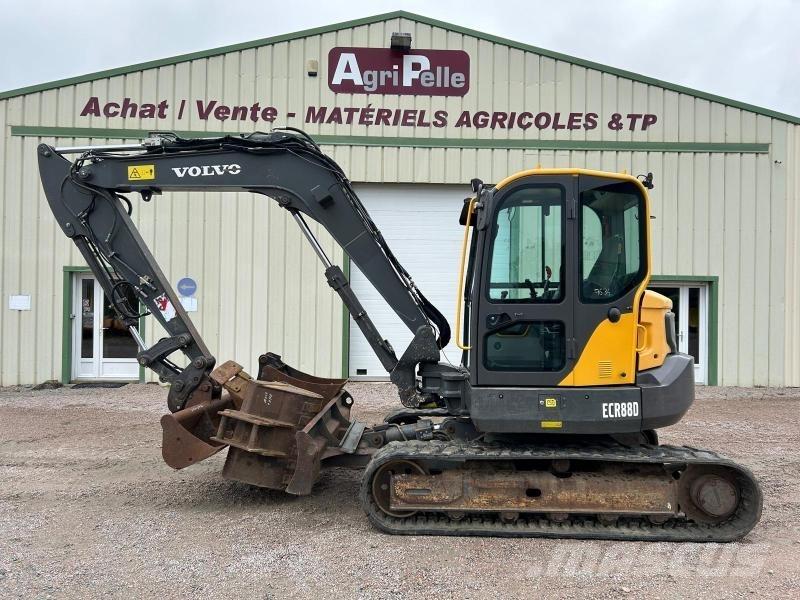Volvo ECR88D Mini ekskavatörler, 7 tona dek