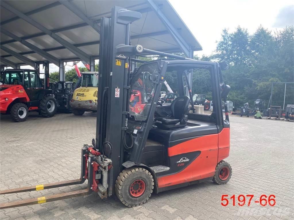 Linde E 25 HL - 01 600 Elektrikli forkliftler
