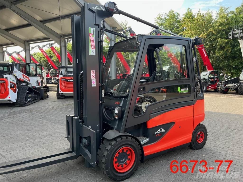 Linde E 50 HL Elektrikli forkliftler
