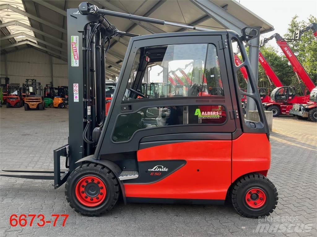 Linde E 50 HL Elektrikli forkliftler