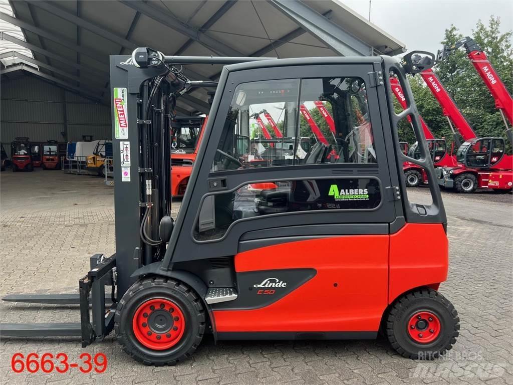 Linde E 50 HL 01 Elektrikli forkliftler