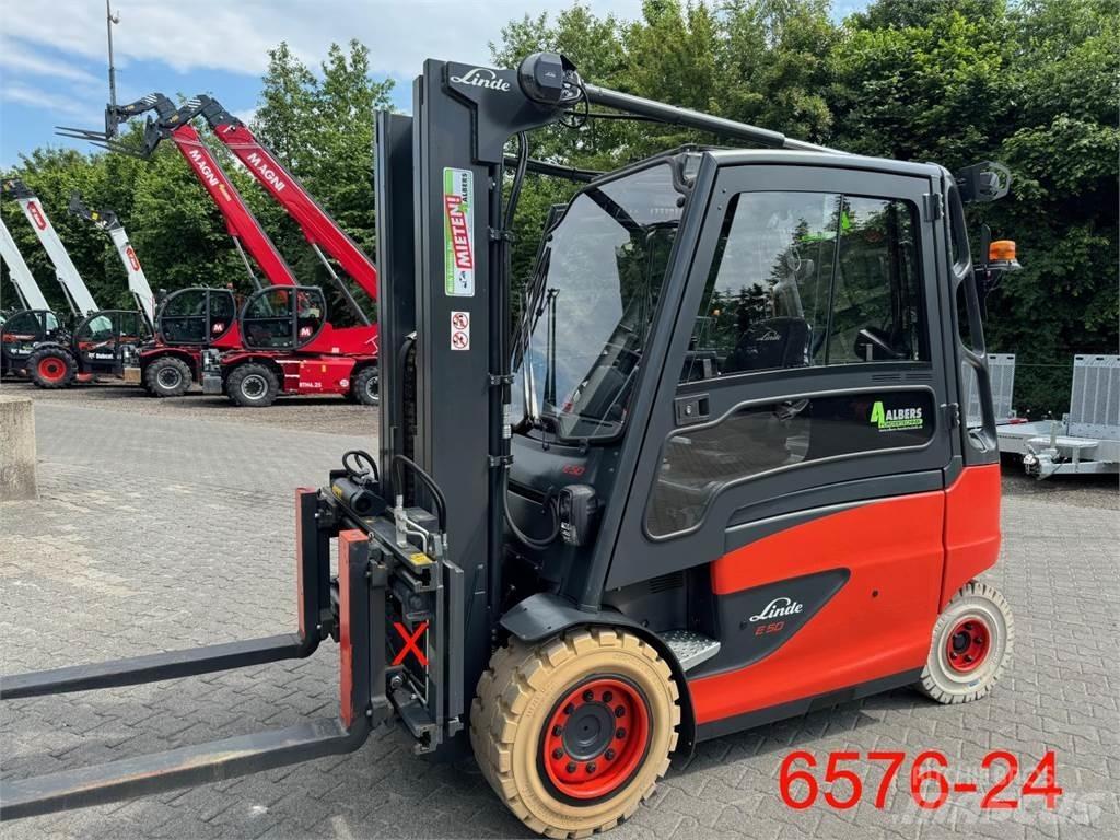 Linde E 50 HL 01 Elektrikli forkliftler
