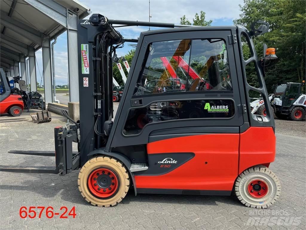 Linde E 50 HL 01 Elektrikli forkliftler