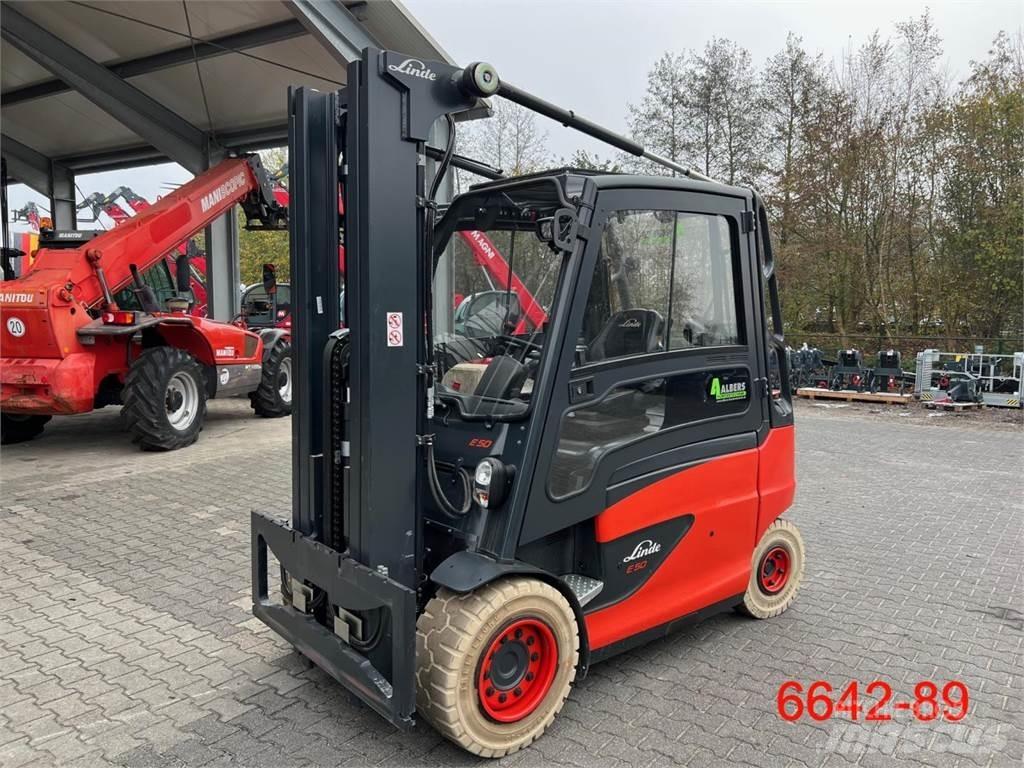 Linde E 50 HL 01 Elektrikli forkliftler