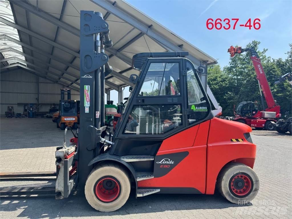 Linde E 80 - 01 / 900 Elektrikli forkliftler
